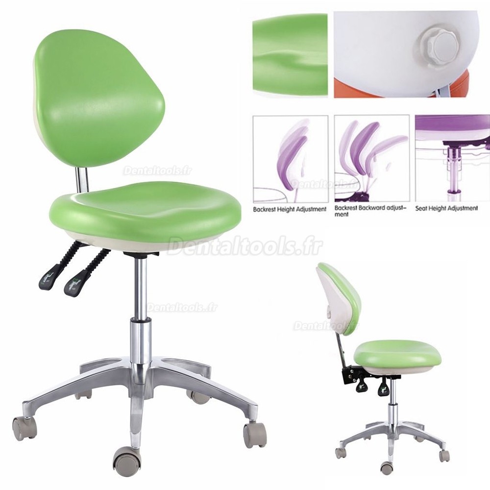 PU Cuir Médecine dentaire Chaise de dentiste Tabouret de docteur QY600D Chaise mobile