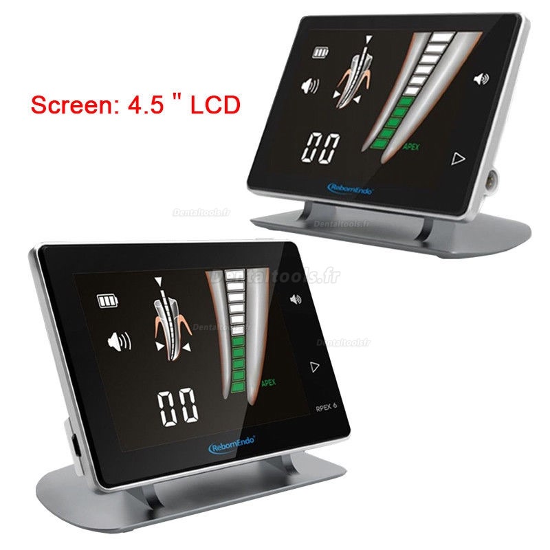 Localisateur d’Apex de Canal de Racine Endodontique Dentaire de RPEX 6 4.5 " D’Ecran Métallique LCD