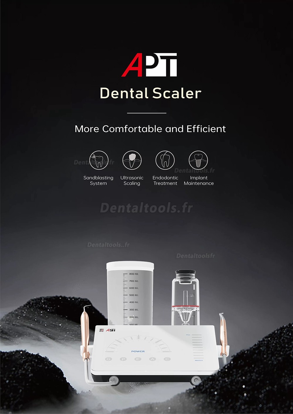 Refine APT 2 in 1 Détartreur piézo ultrasonique dentaire avec polisseur d'air