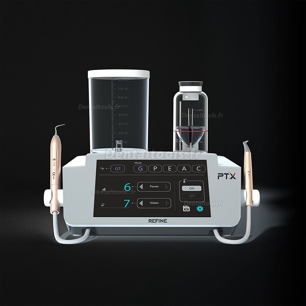 Refine PT X 2 in 1 Détartreur à ultrasons avec aéropolisseur dentaire Fit EMS Air-Flow Master / Woodpecker PT-A