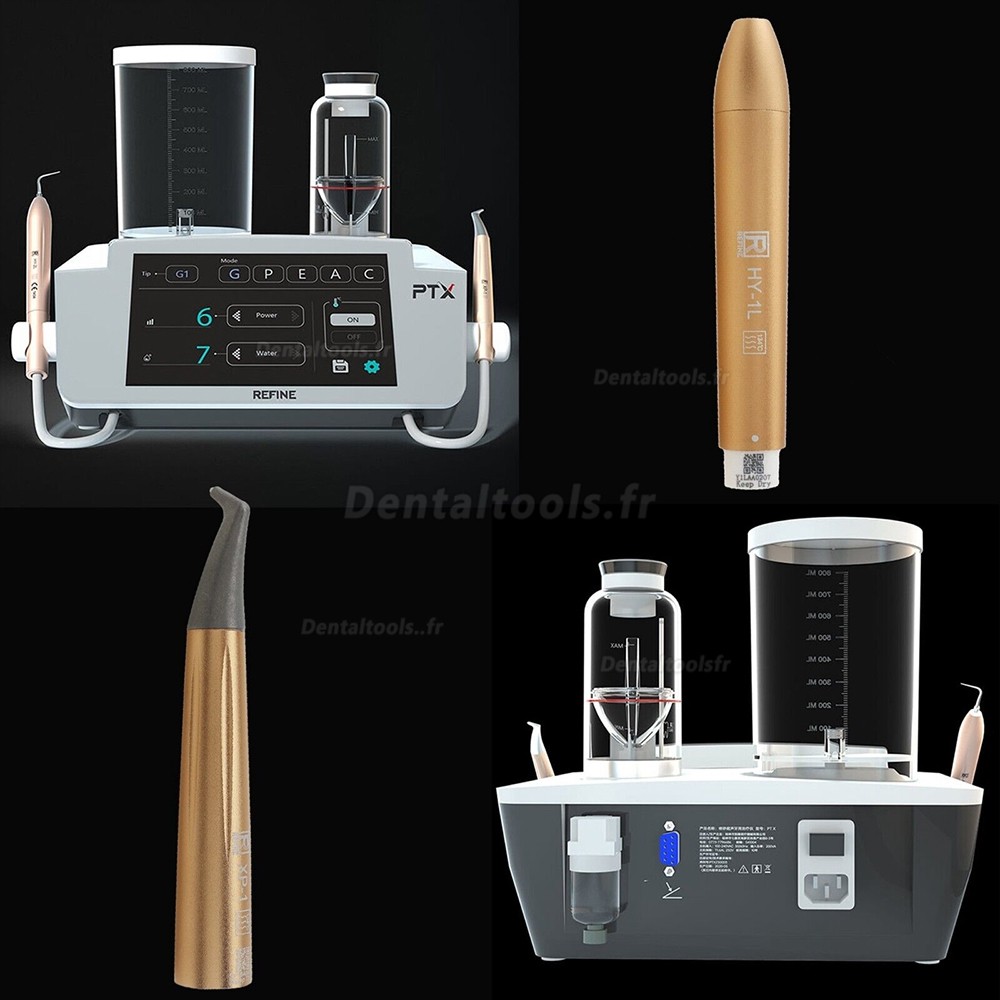 Refine PT X 2 in 1 Détartreur à ultrasons avec aéropolisseur dentaire Fit EMS Air-Flow Master / Woodpecker PT-A