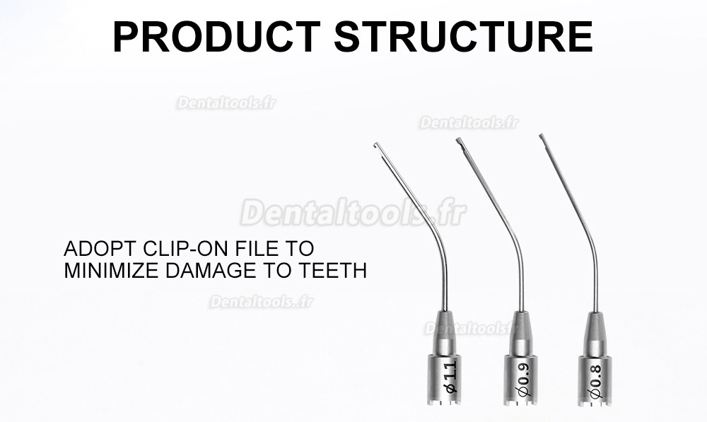 Tosi Kit de système de suppression de fichiers Endo endodontiques dentaires ensemble d'extracteur de fichiers cassés