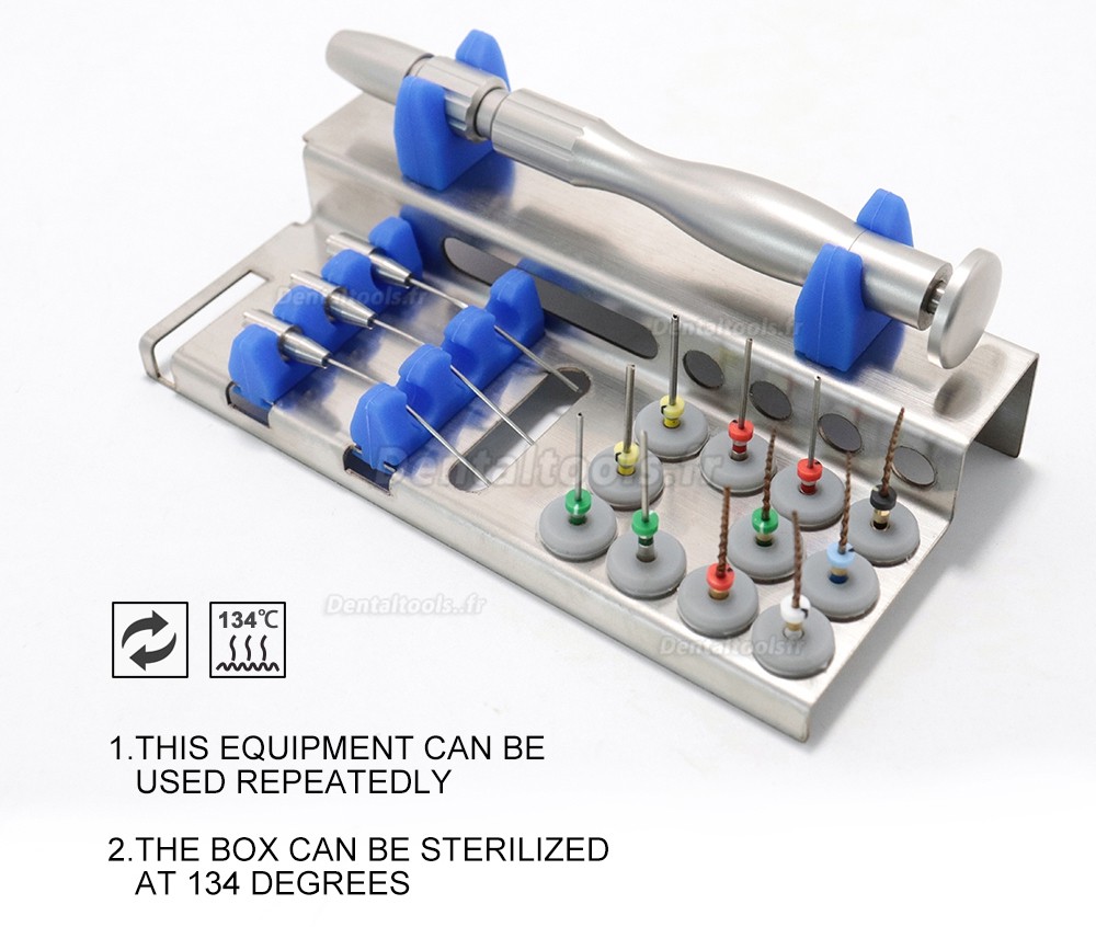 Tosi Kit de système de suppression de fichiers Endo endodontiques dentaires ensemble d'extracteur de fichiers cassés