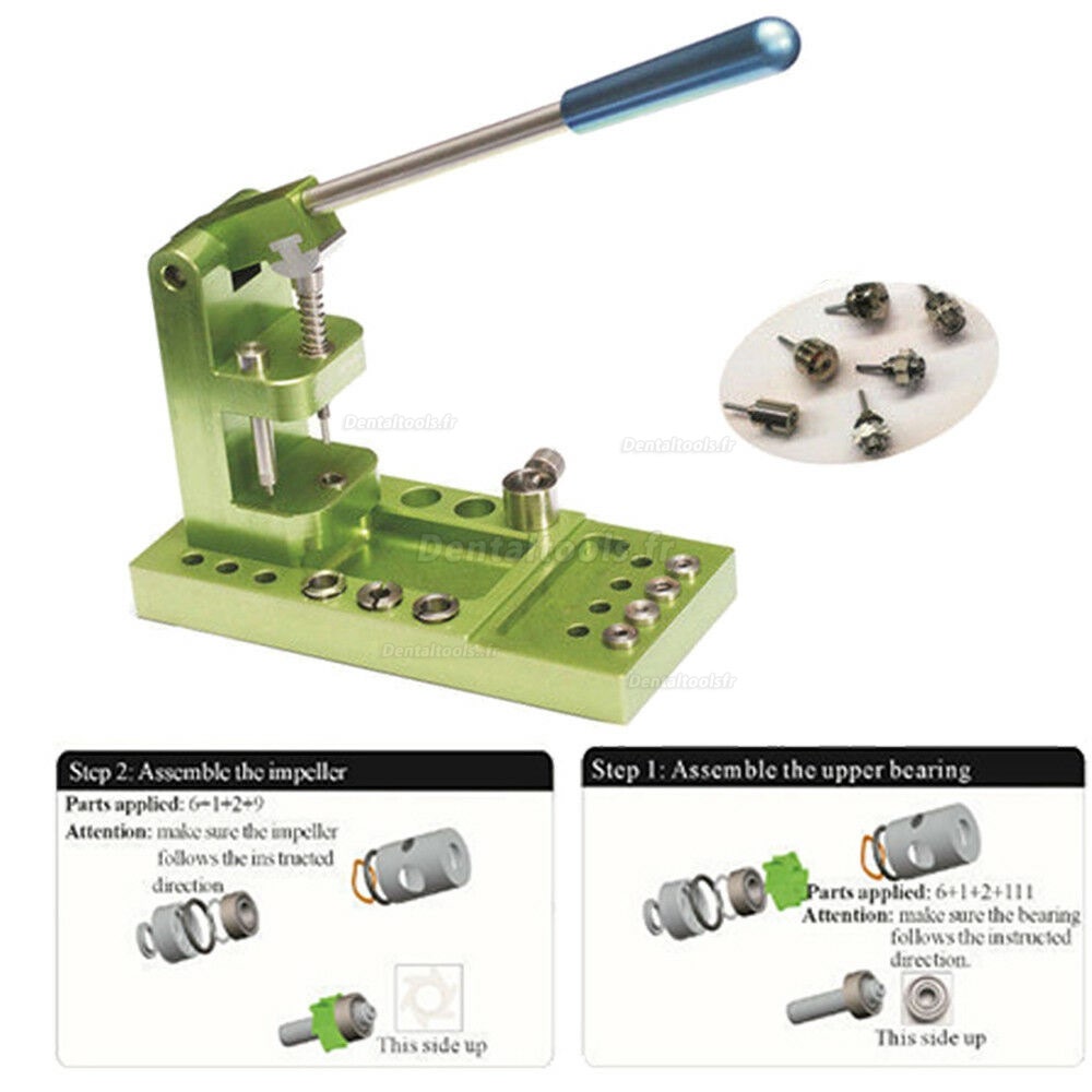 Kit de Pièce à main turbine à grande vitesse de presse de réparation de roulements