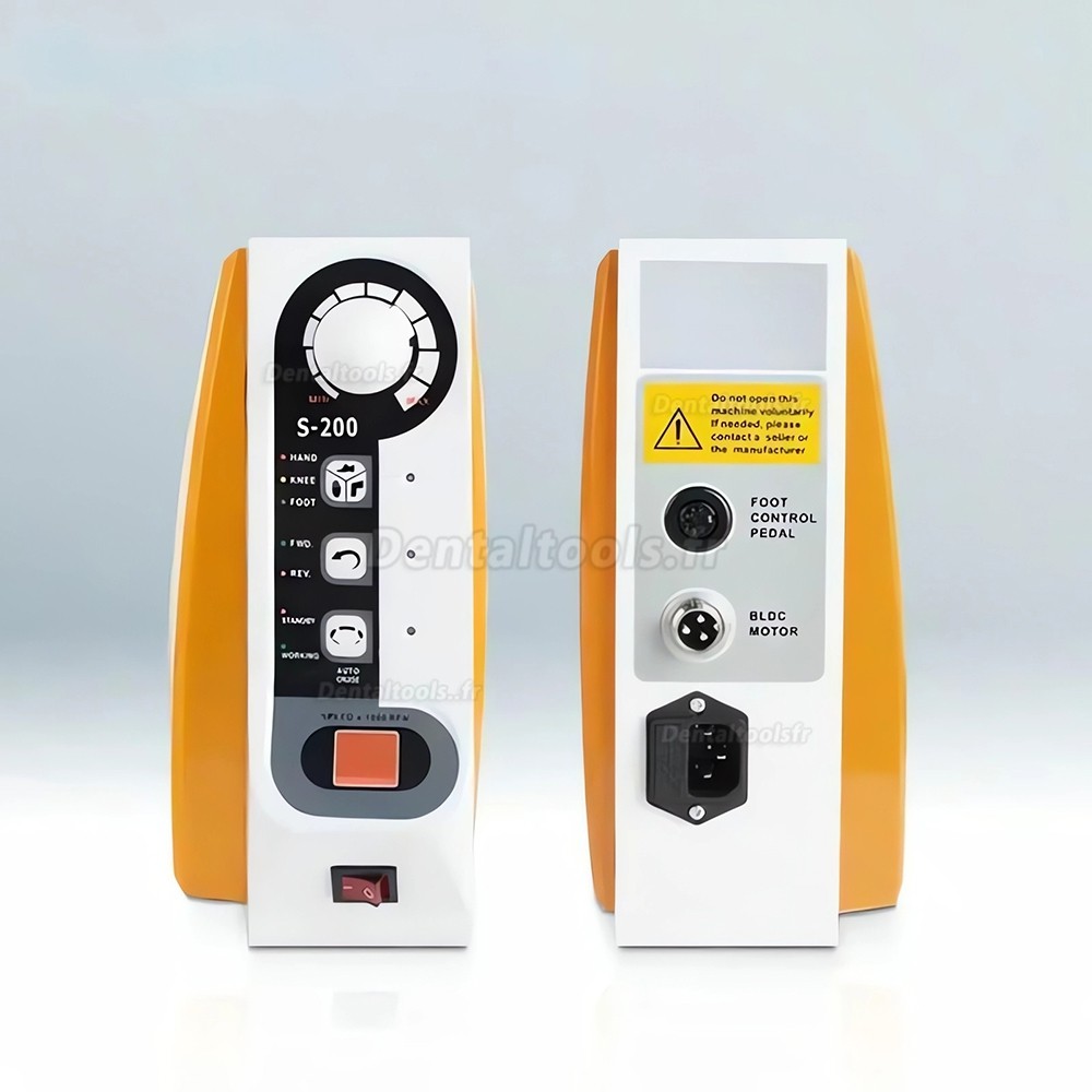 FASTSTRONG S-200 micromoteur dentaire sans balais 60000 tr min avec pi&egrave;ce &agrave; main commande main genou pied