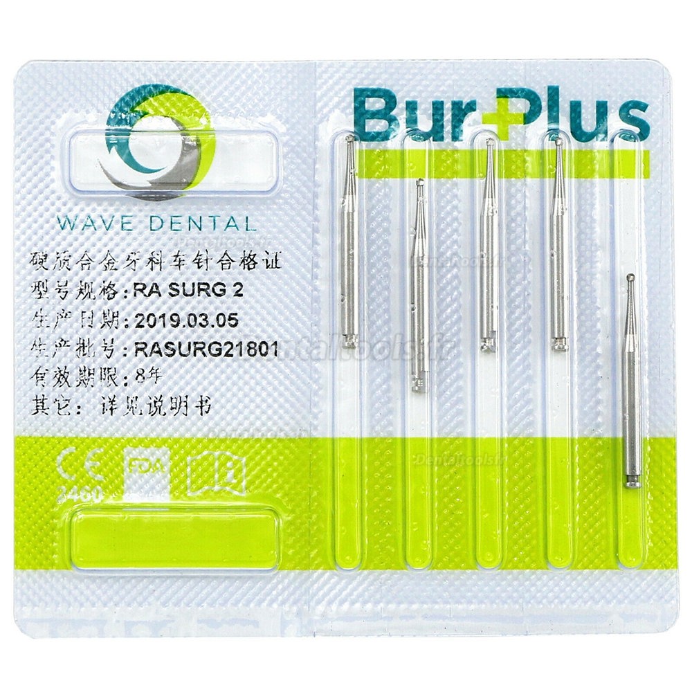 10 Boîtes SBT WAVE Fraises rondes dentaires à verrouillage à basse vitesse RA SURG 2 4 5 6 8