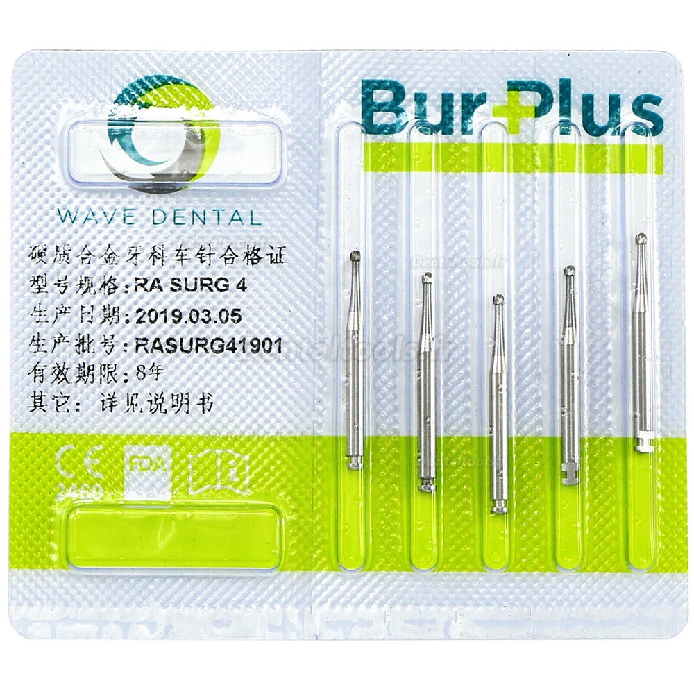 10 Boîtes SBT WAVE Fraises rondes dentaires à verrouillage à basse vitesse RA SURG 2 4 5 6 8