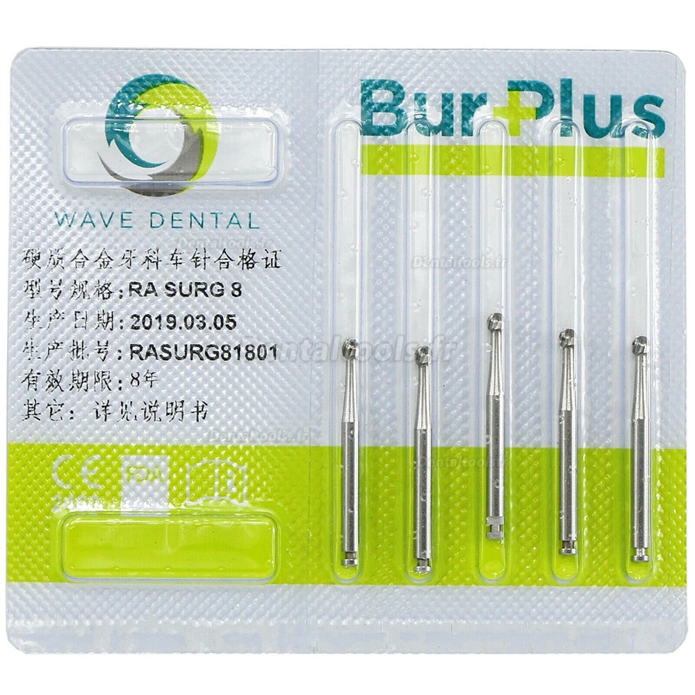 10 Boîtes SBT WAVE Fraises rondes dentaires à verrouillage à basse vitesse RA SURG 2 4 5 6 8