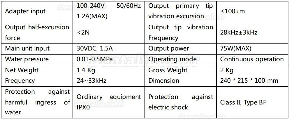 SKL® K7 LED Détartreur Ultrasonique dentaire Satelec Compatible