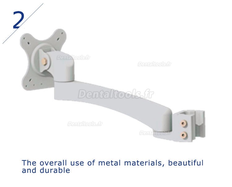 Support de moniteur LCD pour caméra intra-orale pour unité de fauteuil dentaire