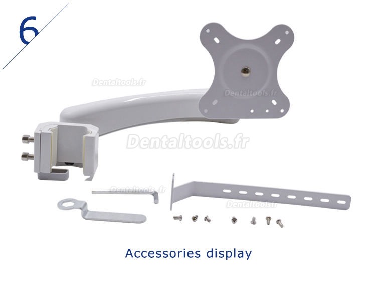 Support de moniteur LCD pour caméra intra-orale pour unité de fauteuil dentaire