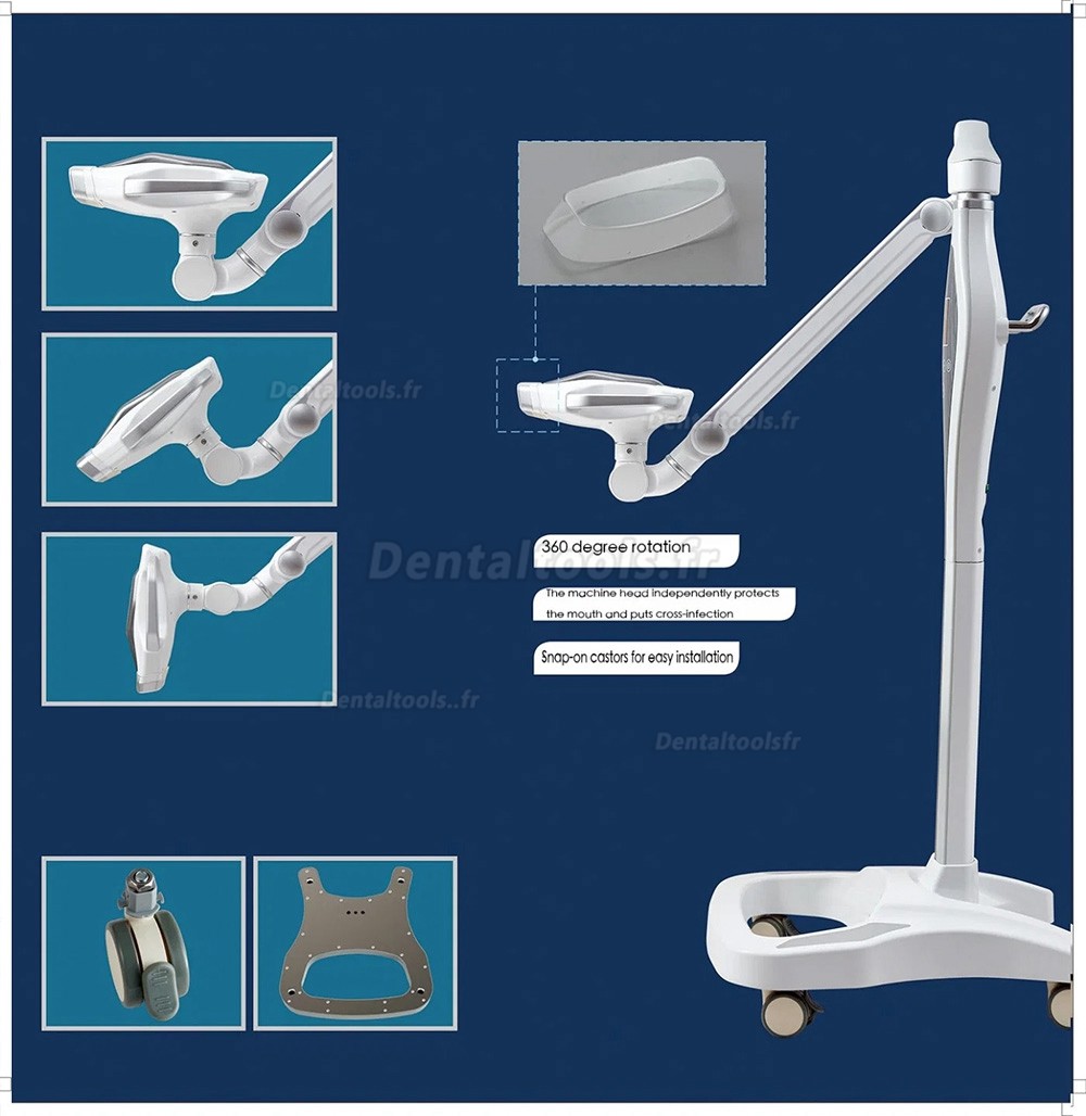 Saab M218 Lampe de blanchiment des dents LED professionnelle mobile pour dentiste et salon de beauté