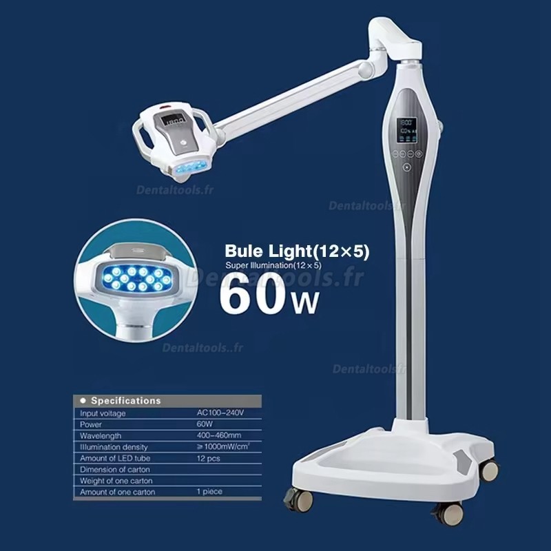 Saab M218 Lampe de blanchiment des dents LED professionnelle mobile pour dentiste et salon de beauté