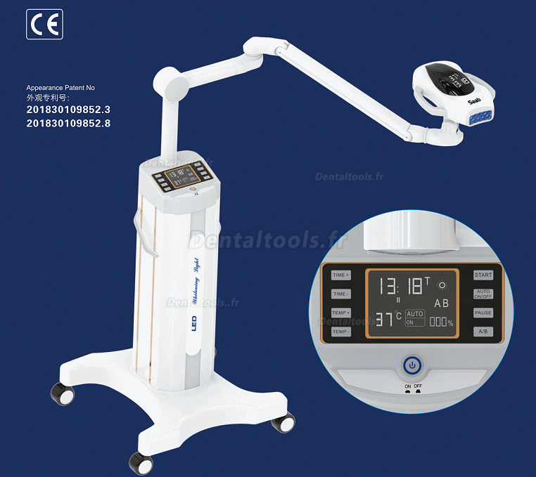 2019 Dernière accélérateur de blanchiment dentaire portable LED lumière à température constante