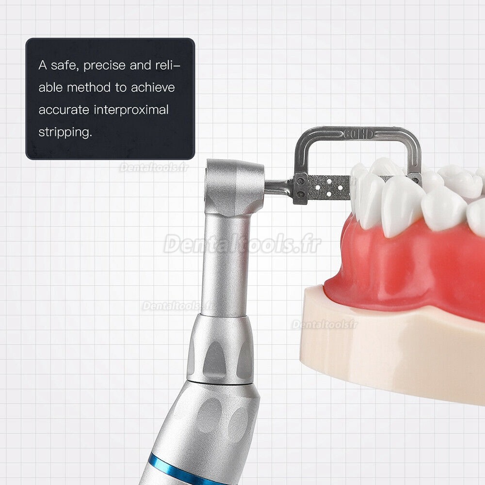 Dentaire 1:1 Contre-angle reducteur bague verte système IPR de bandes interproximales