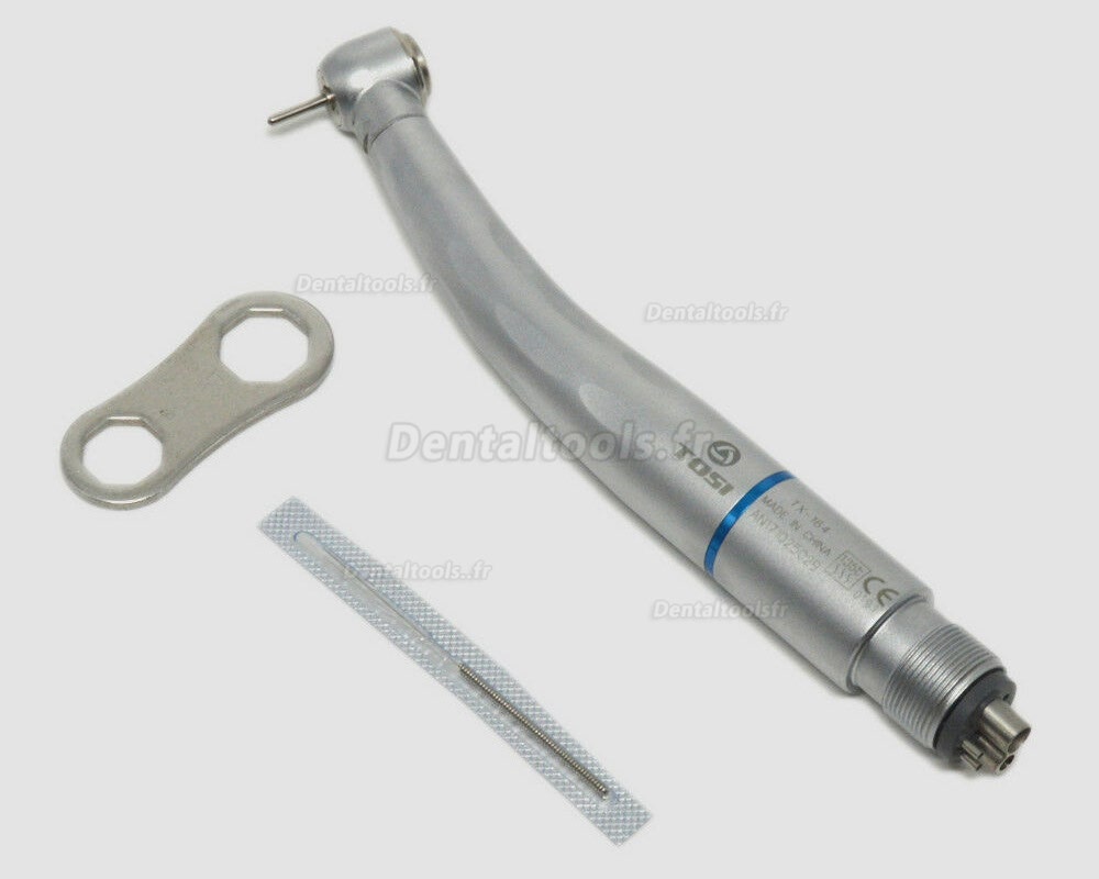 Tosi Pièce à main dentaire à couple de bouton poussoir avec 3 vaporisateurs d'eau et 4 trous Tosi Pièce à main dentaire à couple de bouton poussoir avec 3 vaporisateurs d'eau et 4 trous