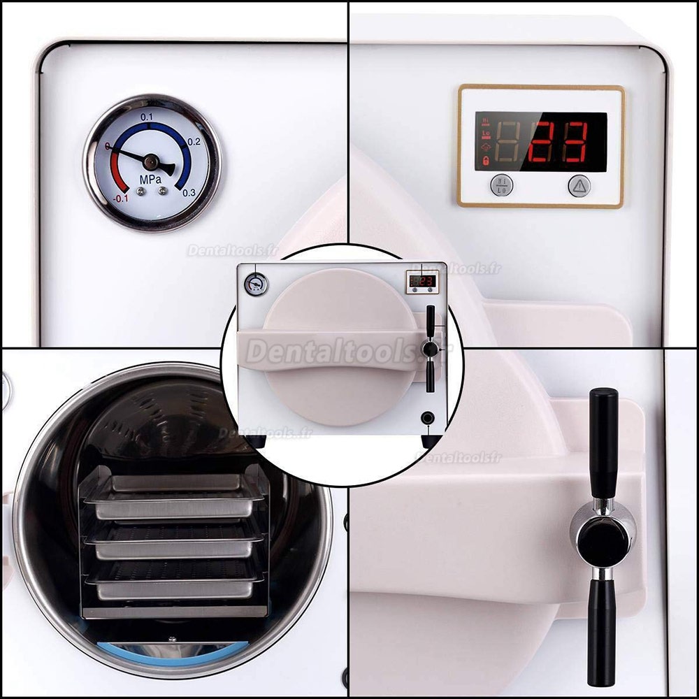 18L Stérilisateur autoclave laboratoire sous vide à vapeur mini thermique TR250N