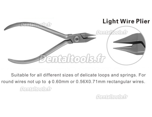 Pince d’orthodontie 601-102 à plier fil fin