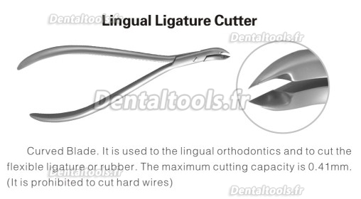 Pince coupante d’orthodontie à couper lignature linguale 603-502