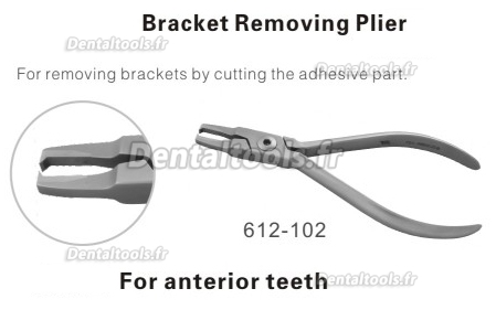 Pince droite à retirer les brackets 612-102