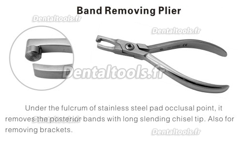 Pince d'angle orthodontie pour retirer les bagues en postérieur 613-102