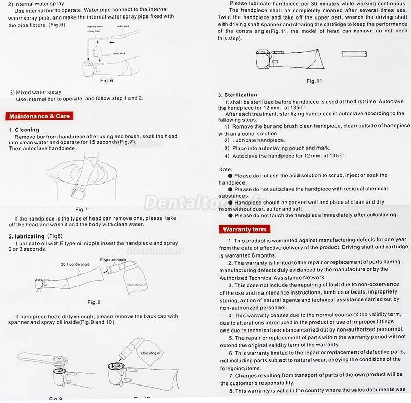 Tealth 3203CH Détachable Contre angle 20:1 Pièce à main Implant Réducteur