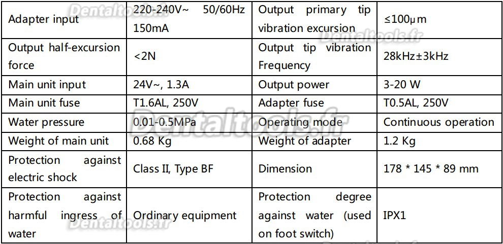 Woodpecker® LED Détartreur dentaire à ultrasons UDS-P