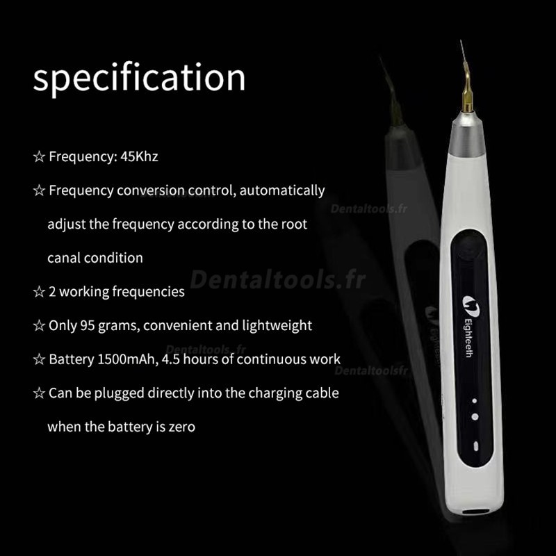 Eighteeth Ultra-X Activateur d'ultrasons endo activateur endodontique ultrasonique sans fil