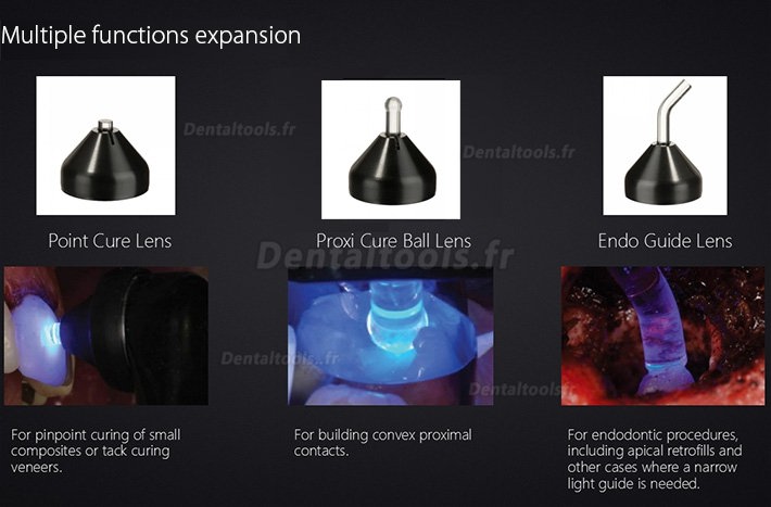 VRN Vafu 5W Lampe de polymérisation Led dentaire sans fil 2500MW avec 4 LED Lumière bleue