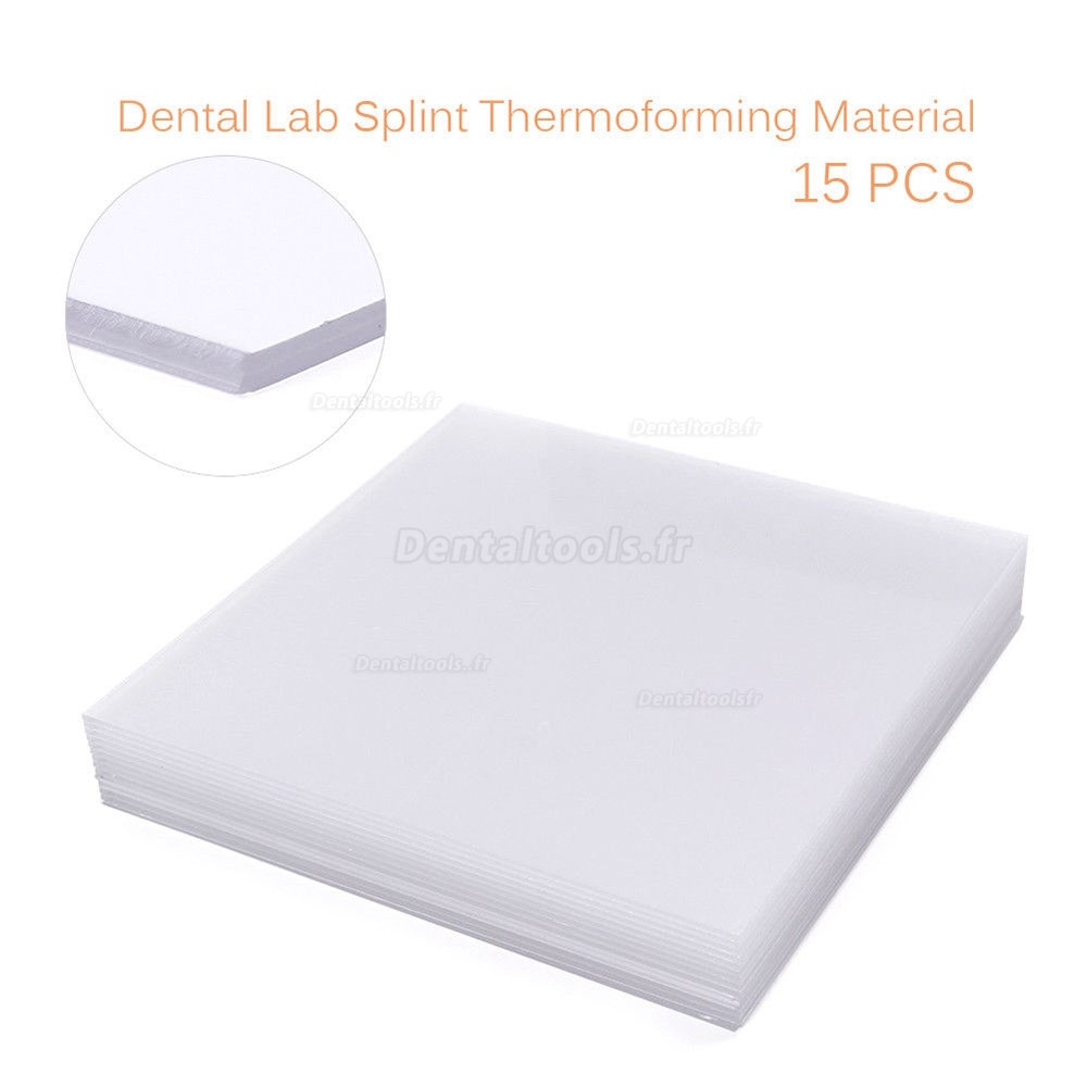 Laboratoire dentaire Éclisse Matériau de thermoformage Formage sous vide Dur 1,0 mm / 1,5 mm / 2,0 mm