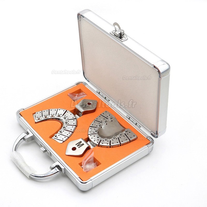 Ensemble De 3 Plateaux Quadrant à Empreinte Partielle En Acier Inoxydable Autoclavable - Pour Dentisterie Et Prothèse