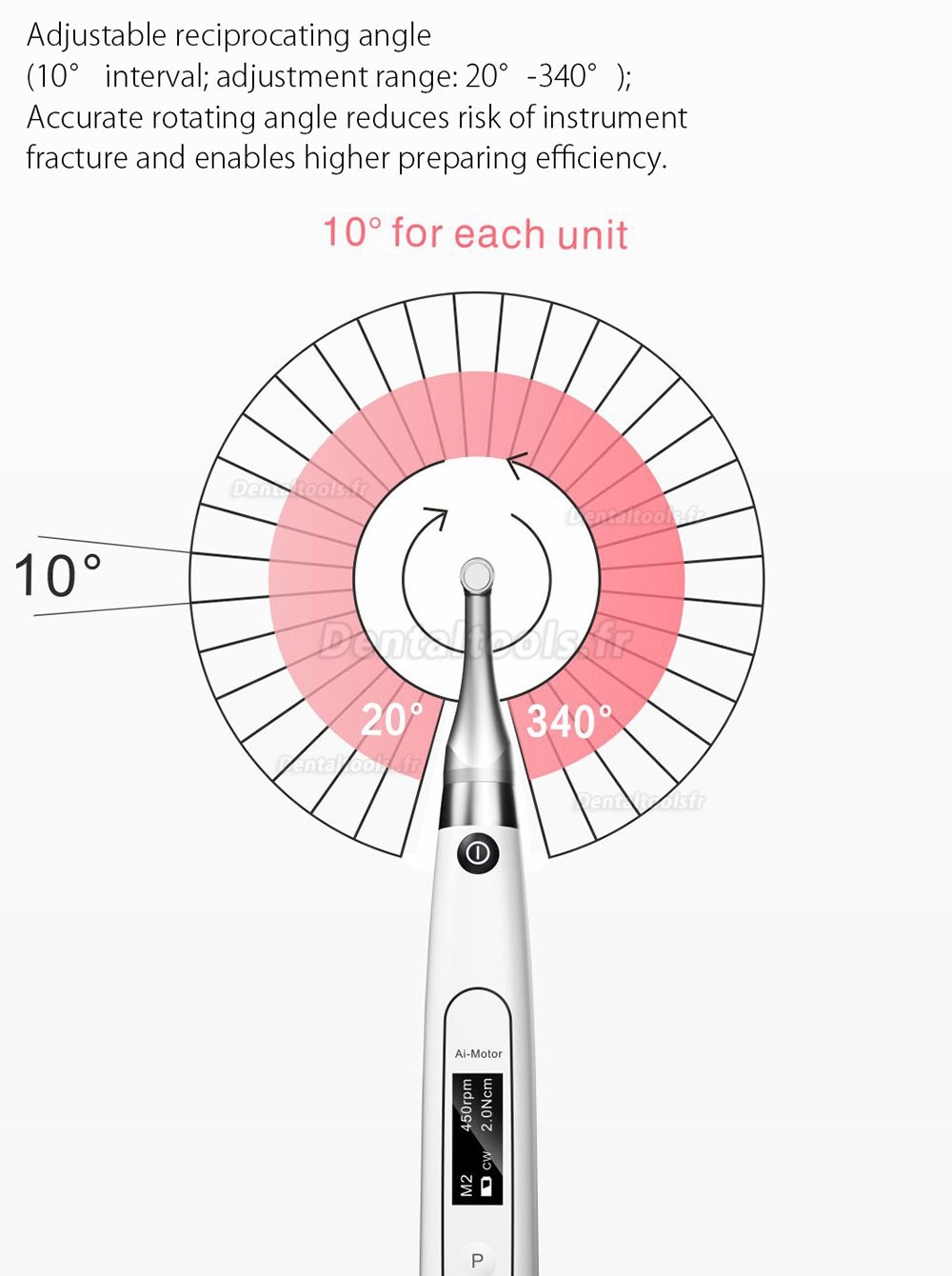 Woodpecker Ai-Motor Dental Endo Motor Apex Locator Brushless Cordless