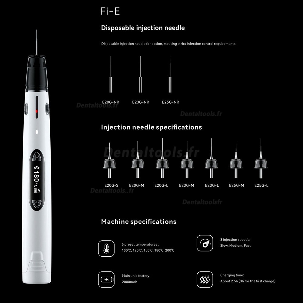 Woodpecker Fi-E Système d'obturation dentaire endodontique gutta-percha