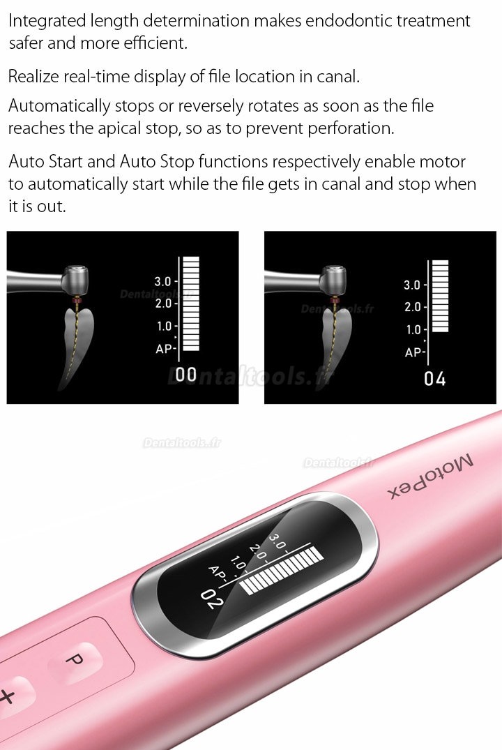 Woodpecker Motopex brushless moteur d'endodontie avec localisateur d'apex intégré