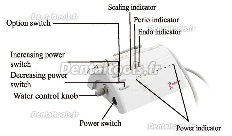 Woodpecker® Détartreur ultrasonique dentaire UDS-P (Compatible avec EMS)