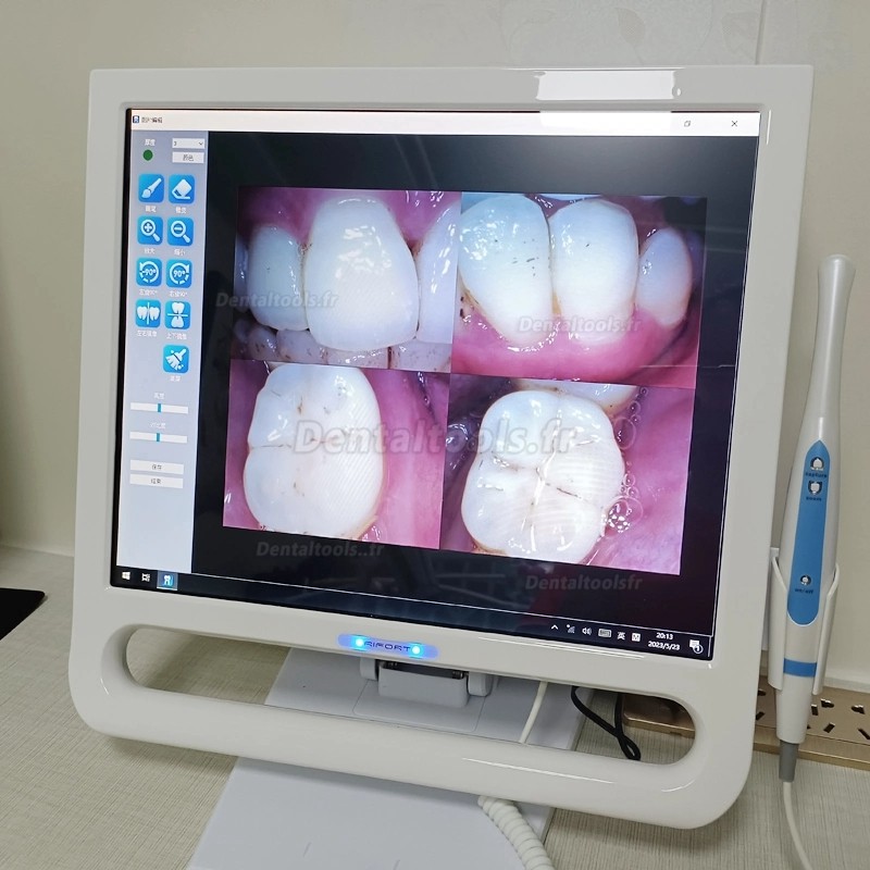 YF-1700P+ Caméra intra-orale écran tactile de 17 pouces pour unité dentaire avec support