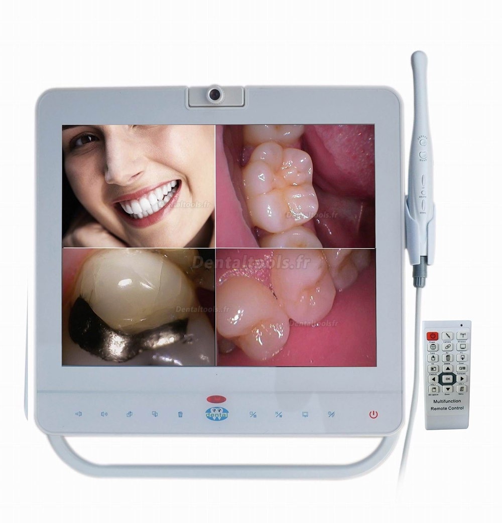MD1500 Caméra intra-orale modèle filaire 2.0 Mégapixel avec écran 15 pouces Avec support LCD