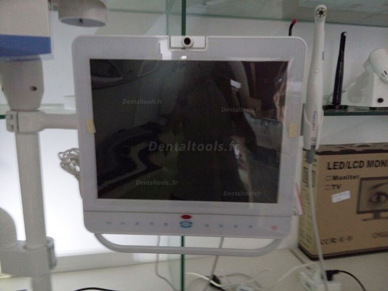 MD1500 Caméra intra-orale modèle filaire 2.0 Mégapixel avec écran 15 pouces Avec support LCD