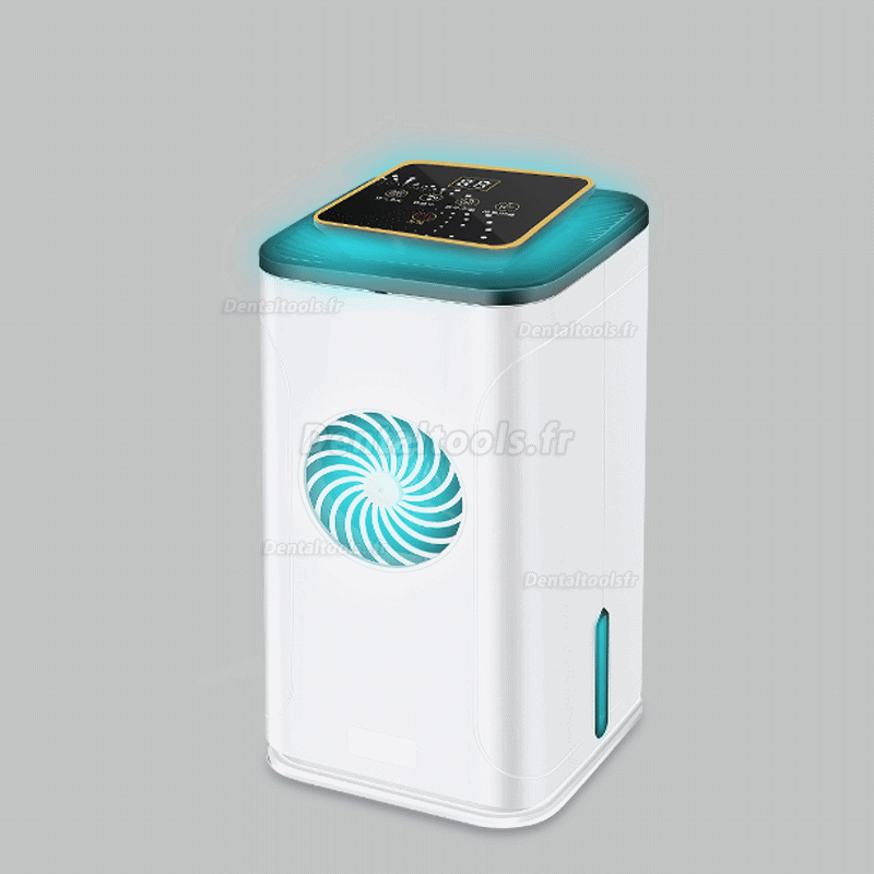 Purificateur d'air de stérilisateur UV + ozone de bureau Nettoyeur d'ions négatifs Nettoyeur d'air de filtre HEPA intell