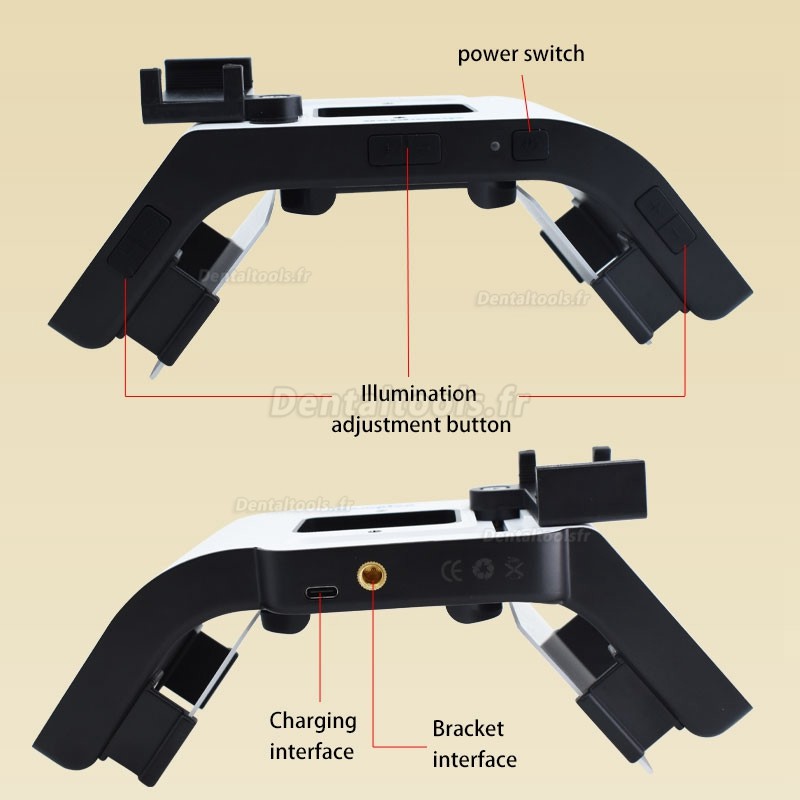 Lumière de photographie dentaire lumière de remplissage LED orale pour téléphone portable