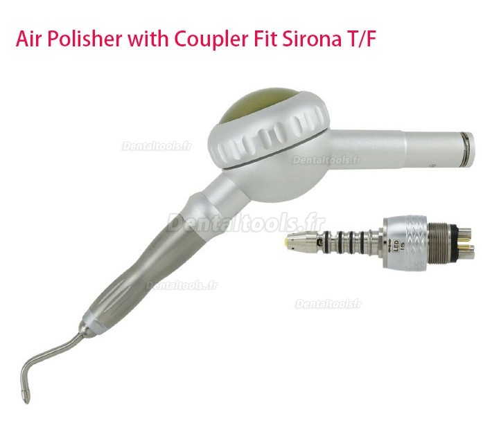 Aéropolisseur de bicarbonate dentaire + raccord rapide compatible avec Sirona