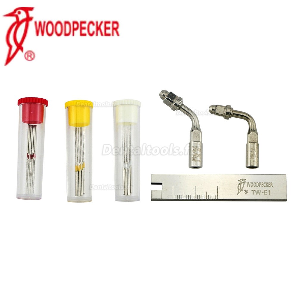 Woodpecker DTE Insert Endodontie U Limes Titulaire Clé Détartrage Kit Nettoyage du Canal Radiculaire Fit Satelec EMS