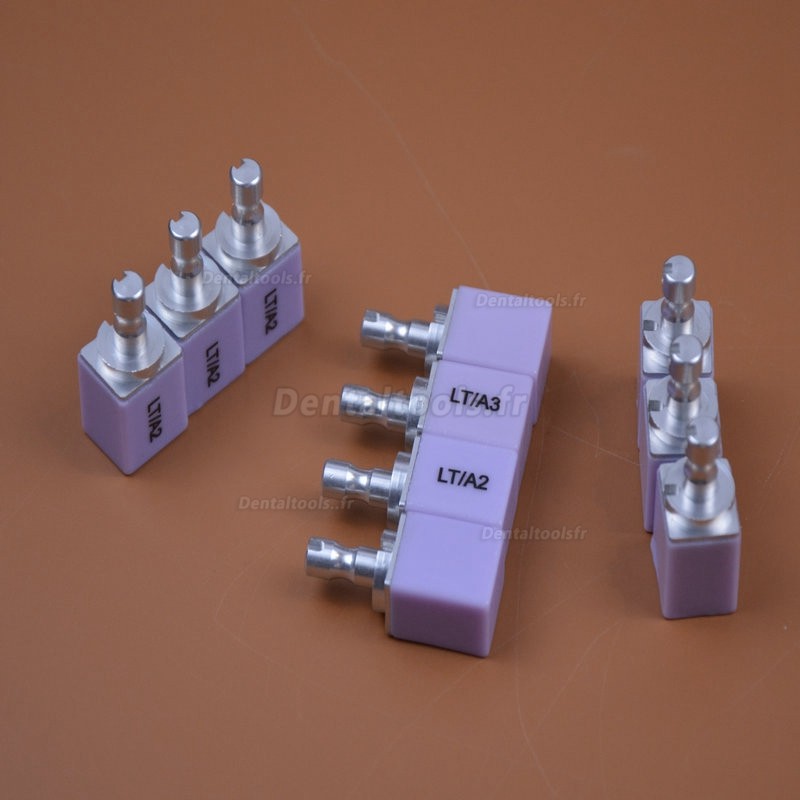 5 Pièces Blocs dentaires dislicates au lithium C14 HT/LT e-max cad cam pour Sirona Cerec