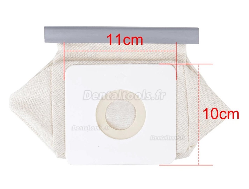 Lot de 5 sacs &agrave; poussi&egrave;re r&eacute;utilisables pour aspirateur de laboratoire dentaire