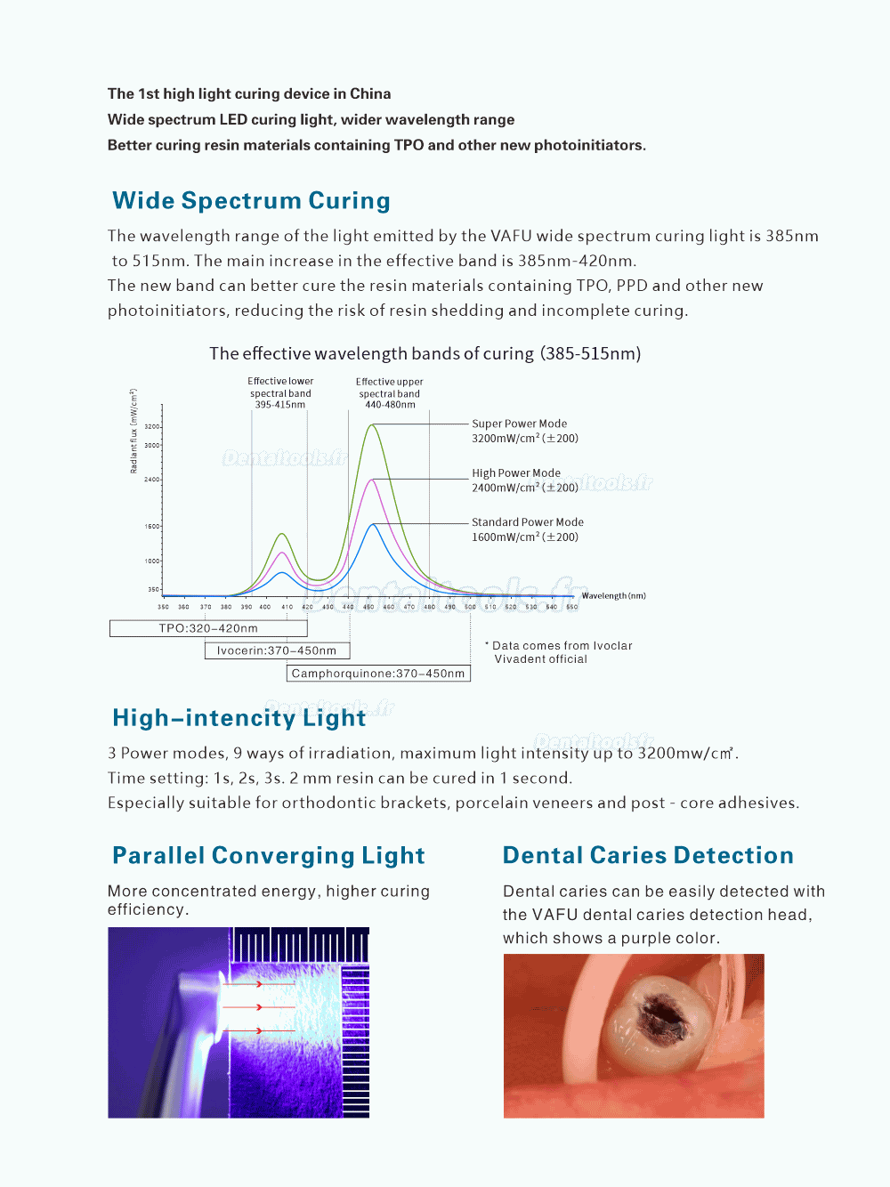 Vente de Refine Refine MaxCure9 Lampe à Polymériser Dentaire Led 1 Seconde  Large Spectre Pas cher 